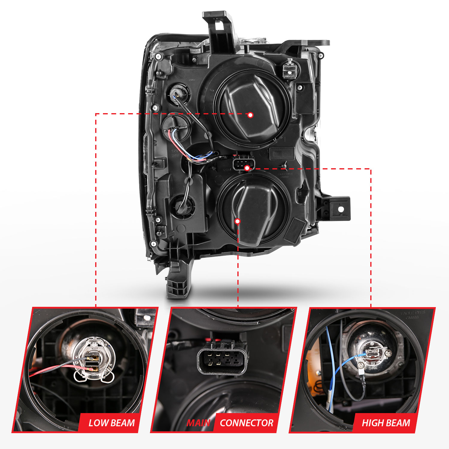 ANZO USA Projector Headlight Set 111359