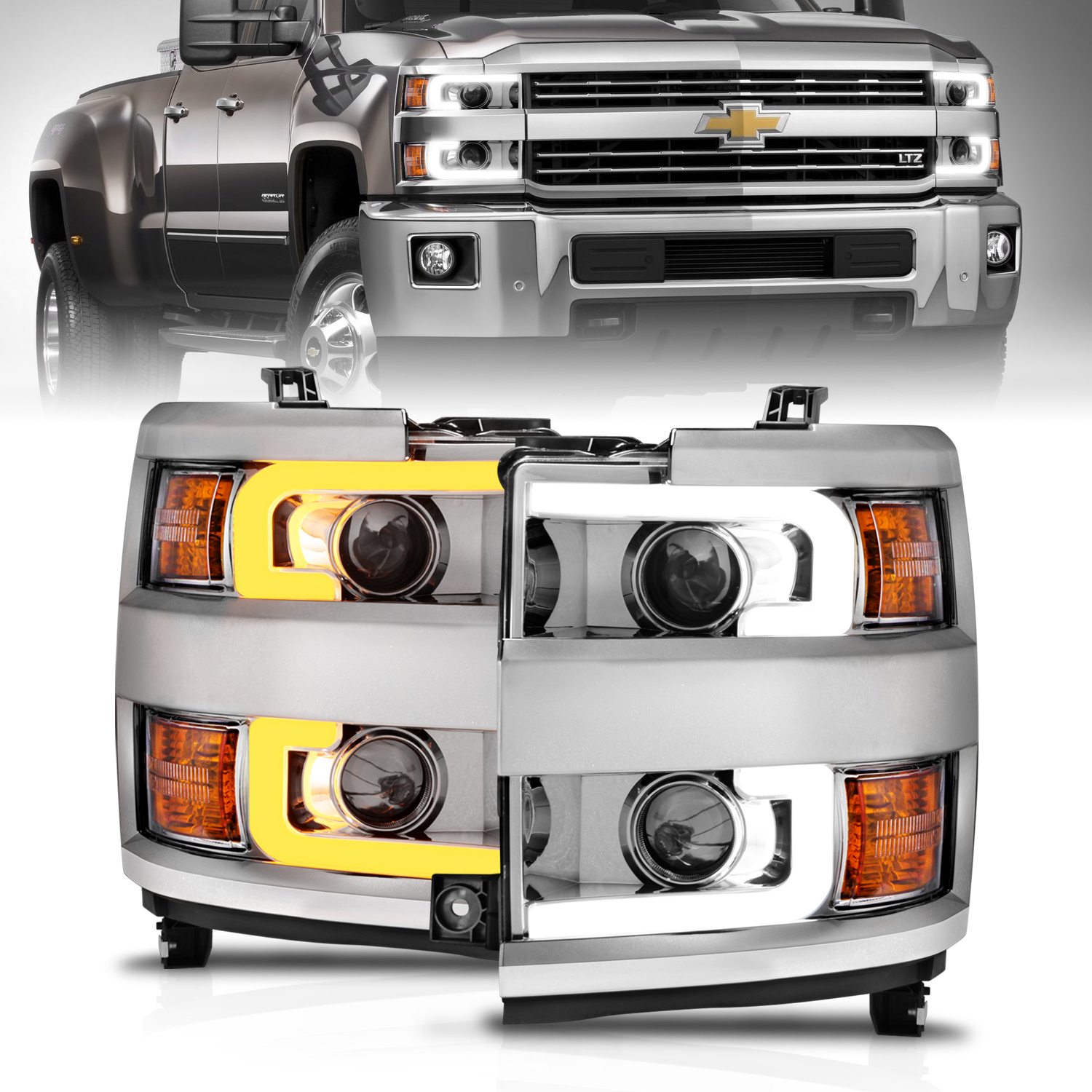 ANZO USA Projector Headlight Set 111366