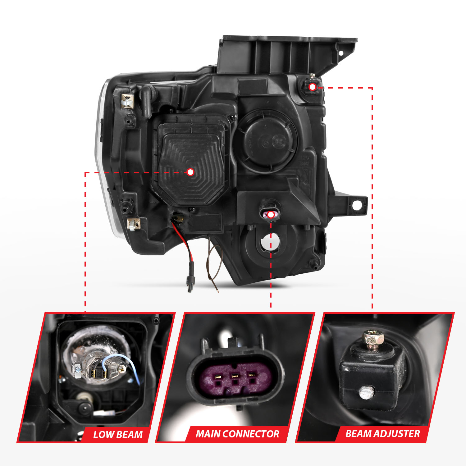 ANZO USA Projector Headlight Set 111383