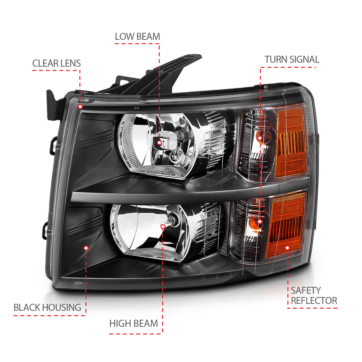 ANZO USA ANZO USA Crystal Headlights 111393