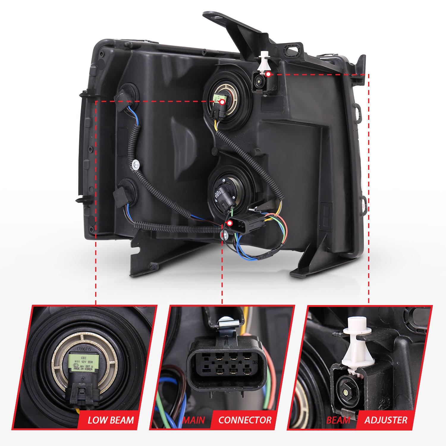 ANZO USA ANZO USA Crystal Headlights 111393