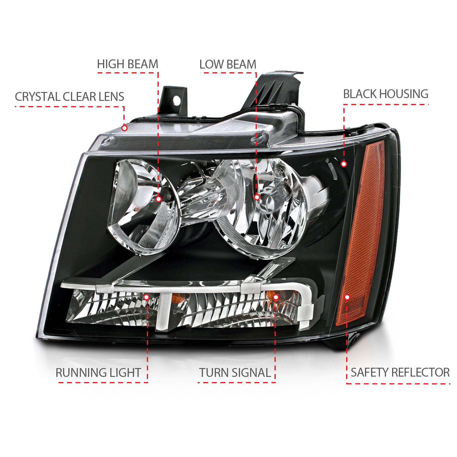ANZO USA ANZO USA Crystal Headlights 111392