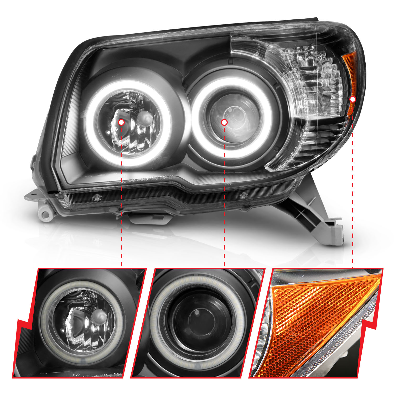 ANZO USA Projector Headlight Set 111320