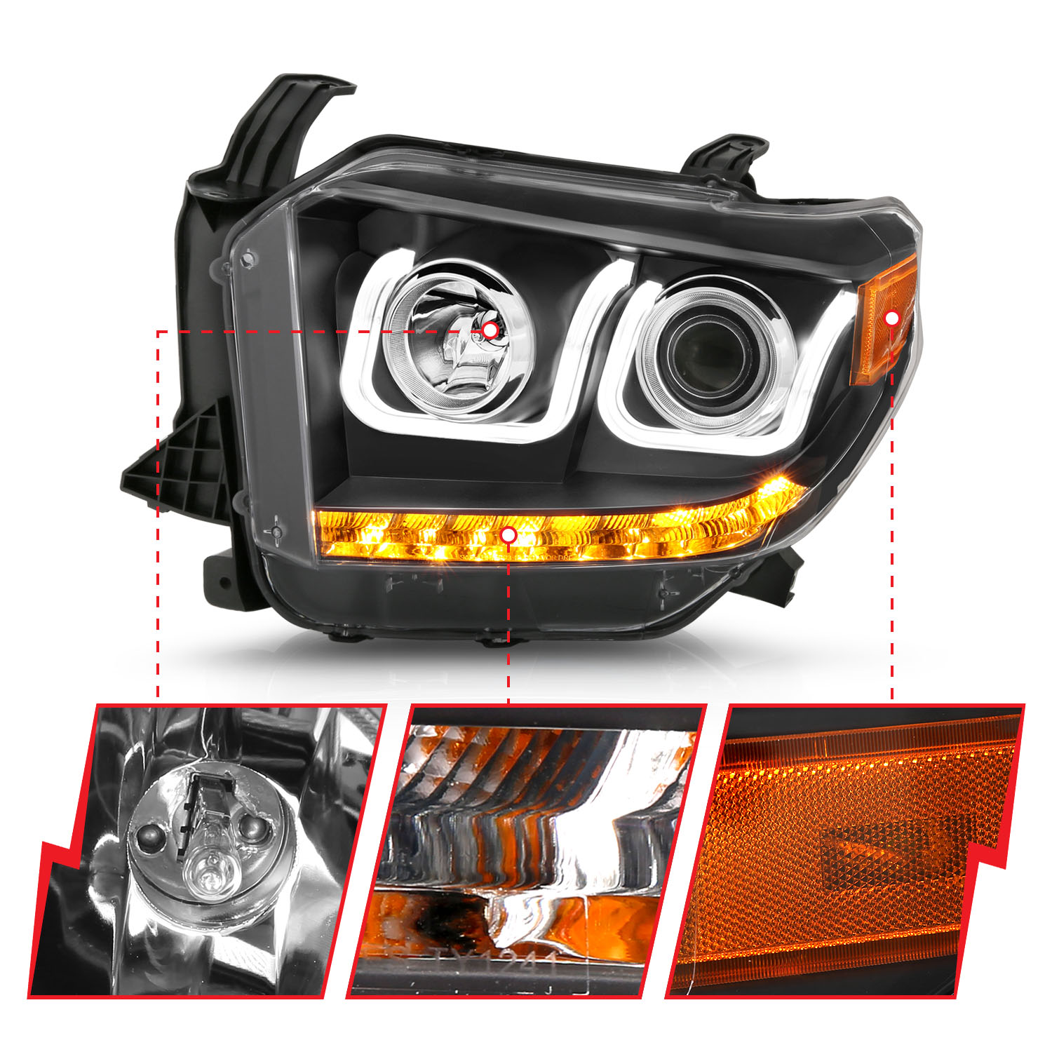 ANZO USA Projector Headlight Set 111326