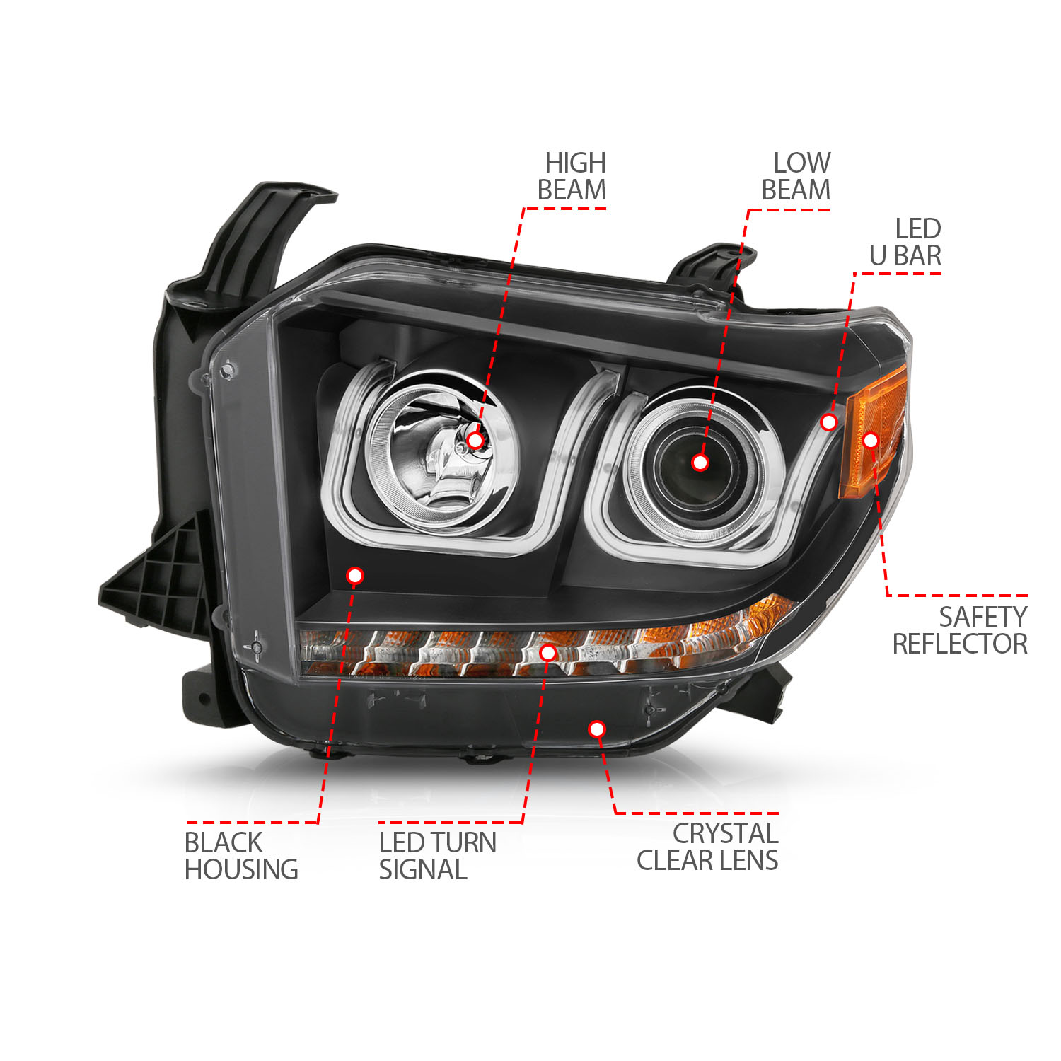 ANZO USA Projector Headlight Set 111326