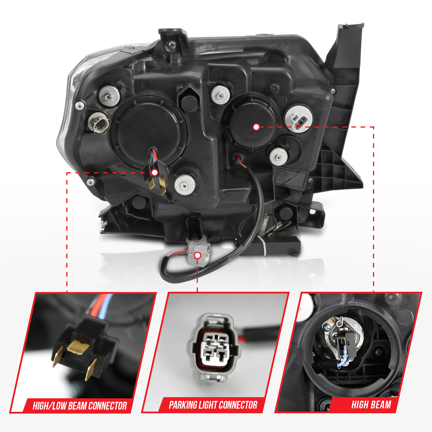 ANZO USA Projector Headlight Set 111326