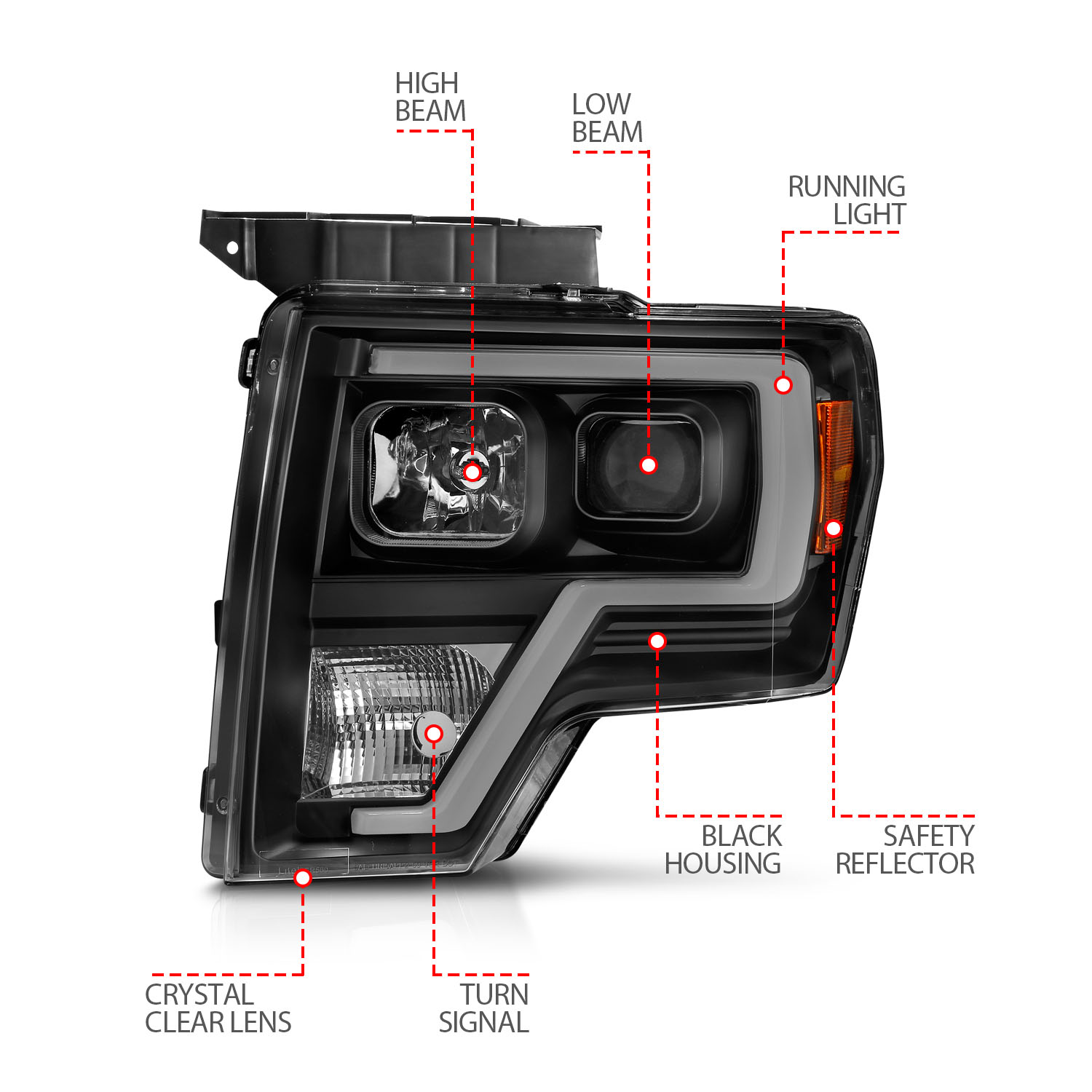 ANZO USA Projector Headlight 111443