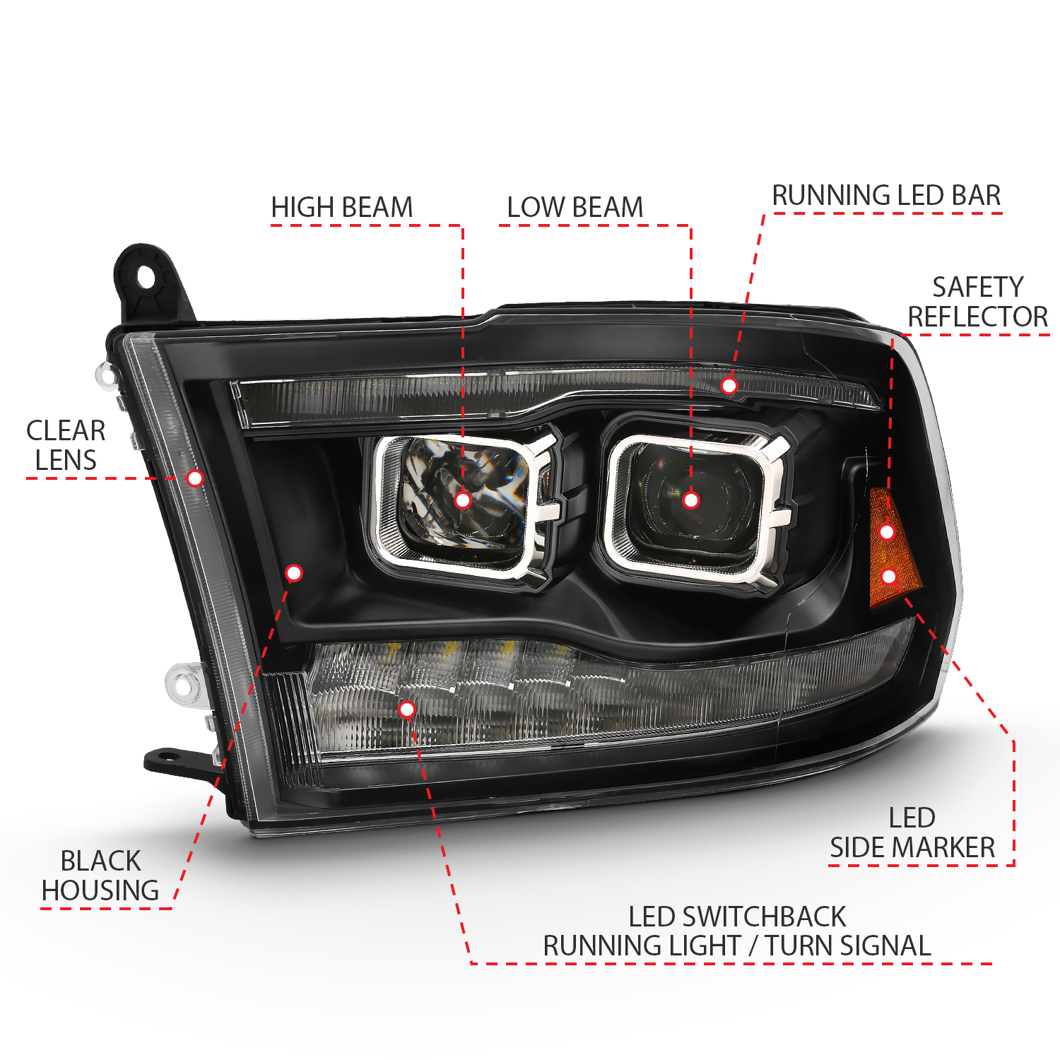 ANZO USA Projector Headlight 111441
