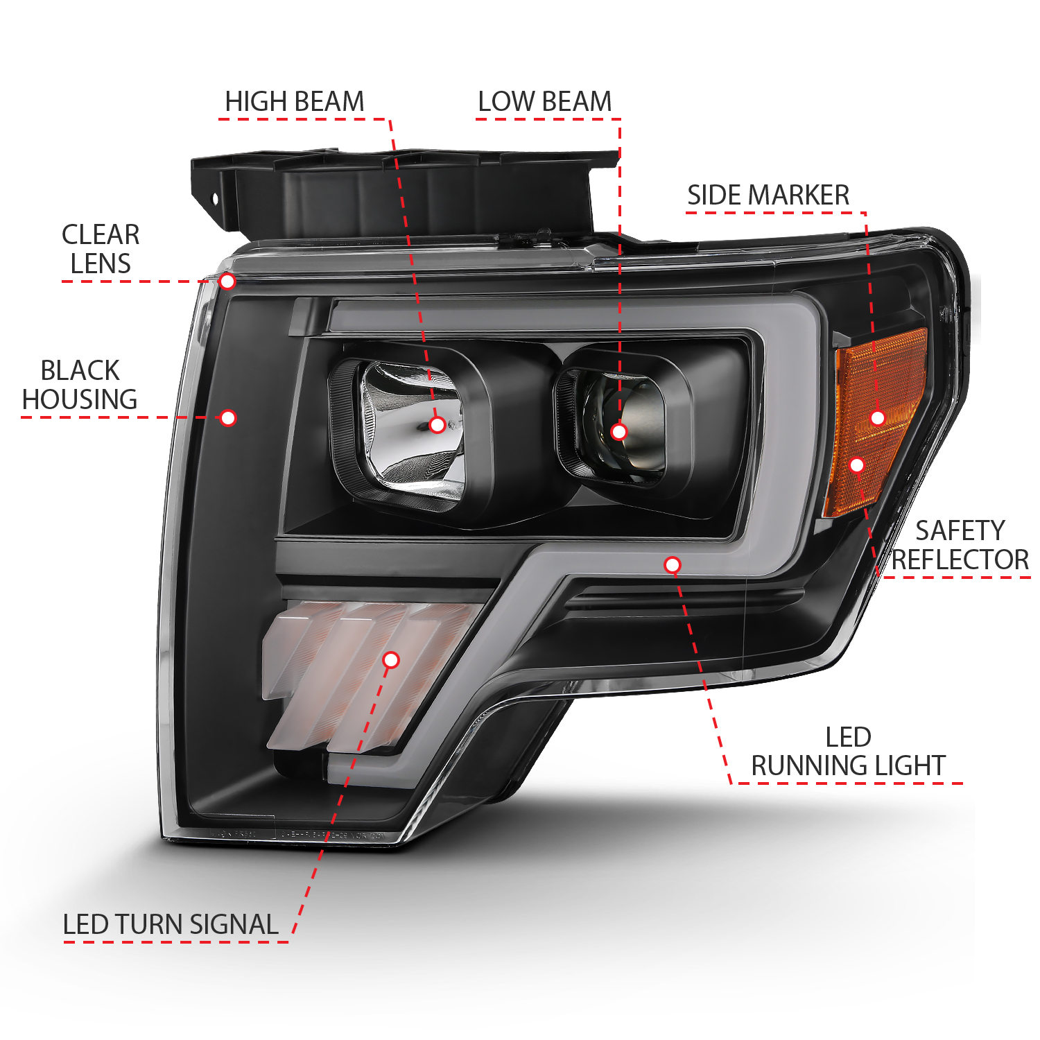 ANZO USA Projector Headlight 111445