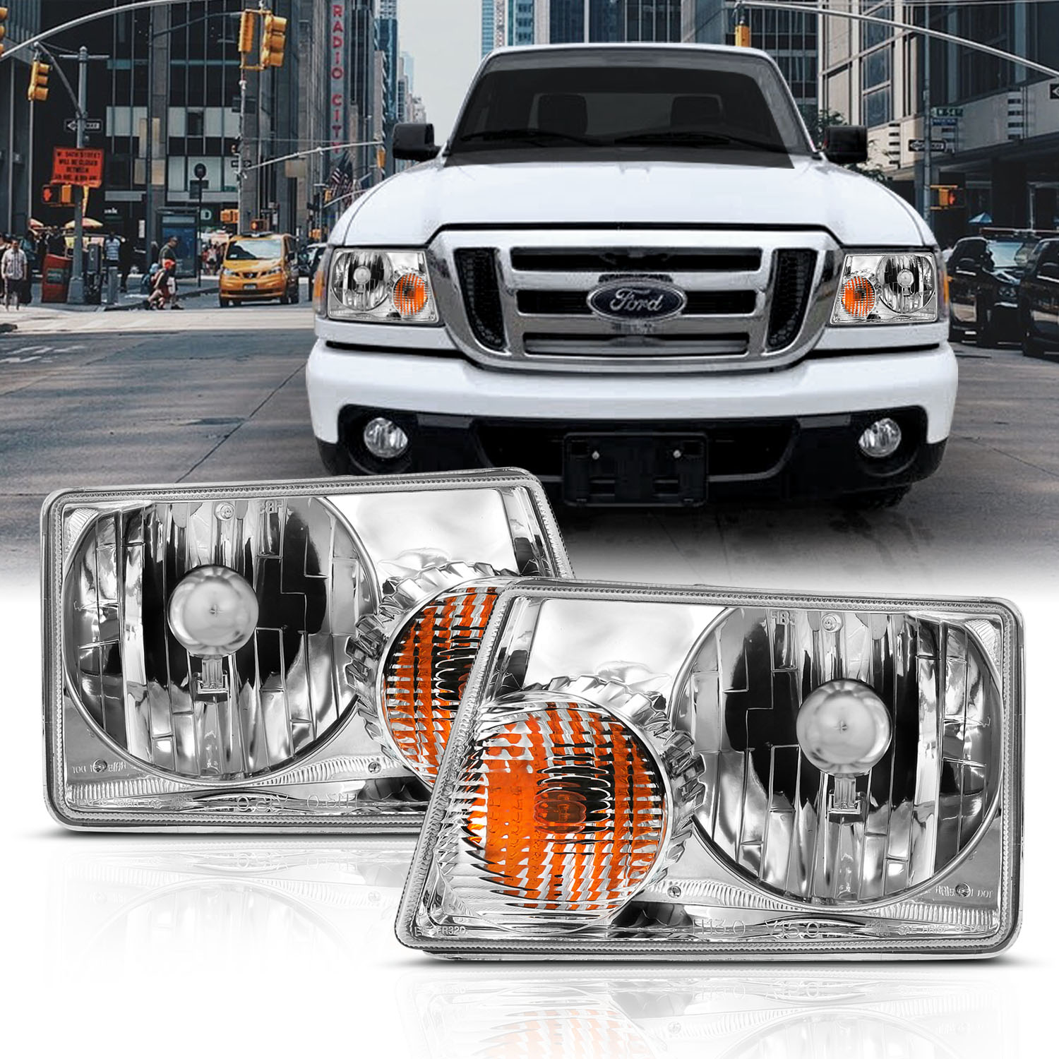 ANZO USA Crystal Headlights 111473