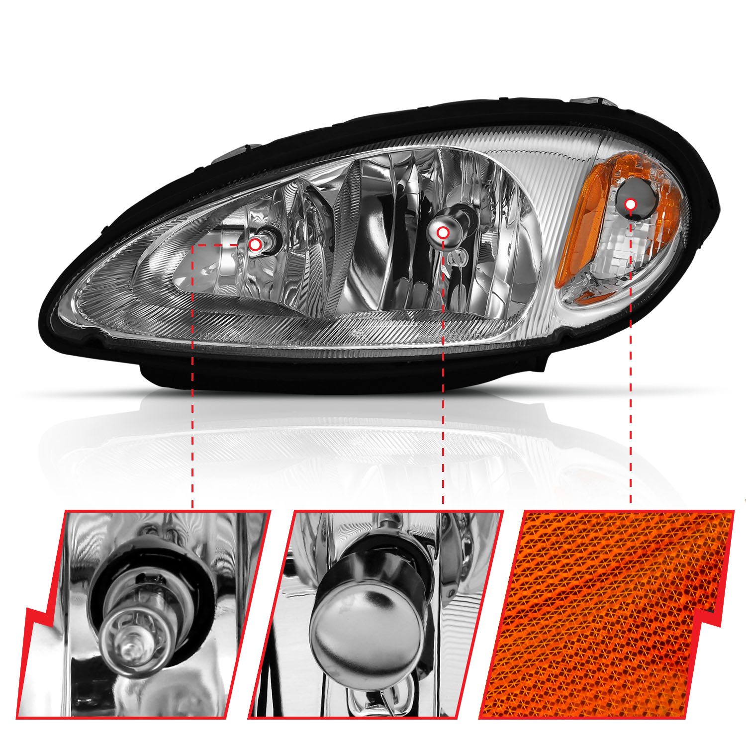 ANZO USA Crystal Headlights 111472