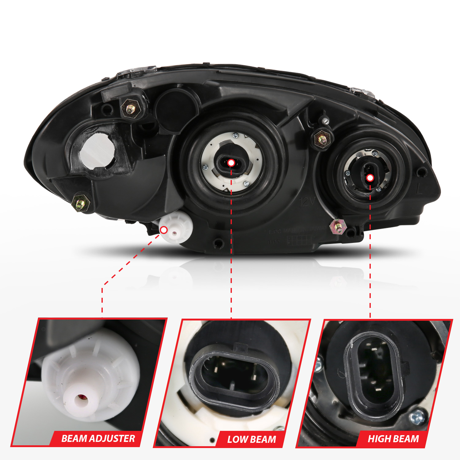 ANZO USA Crystal Headlights 111472