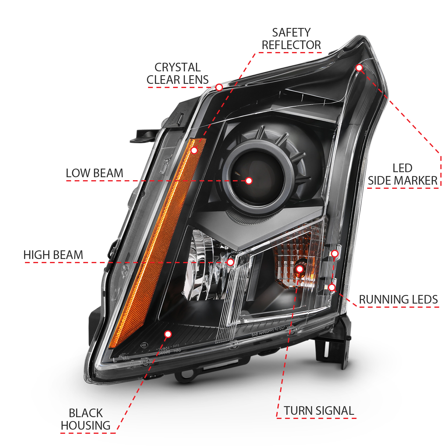 ANZO USA Projector Headlights 111477