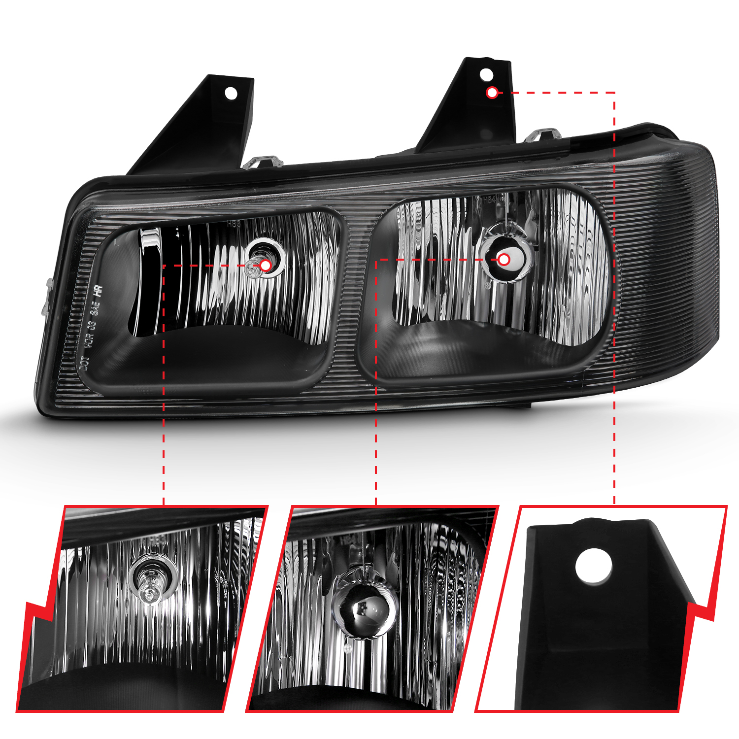 ANZO USA Crystal Headlights 111474