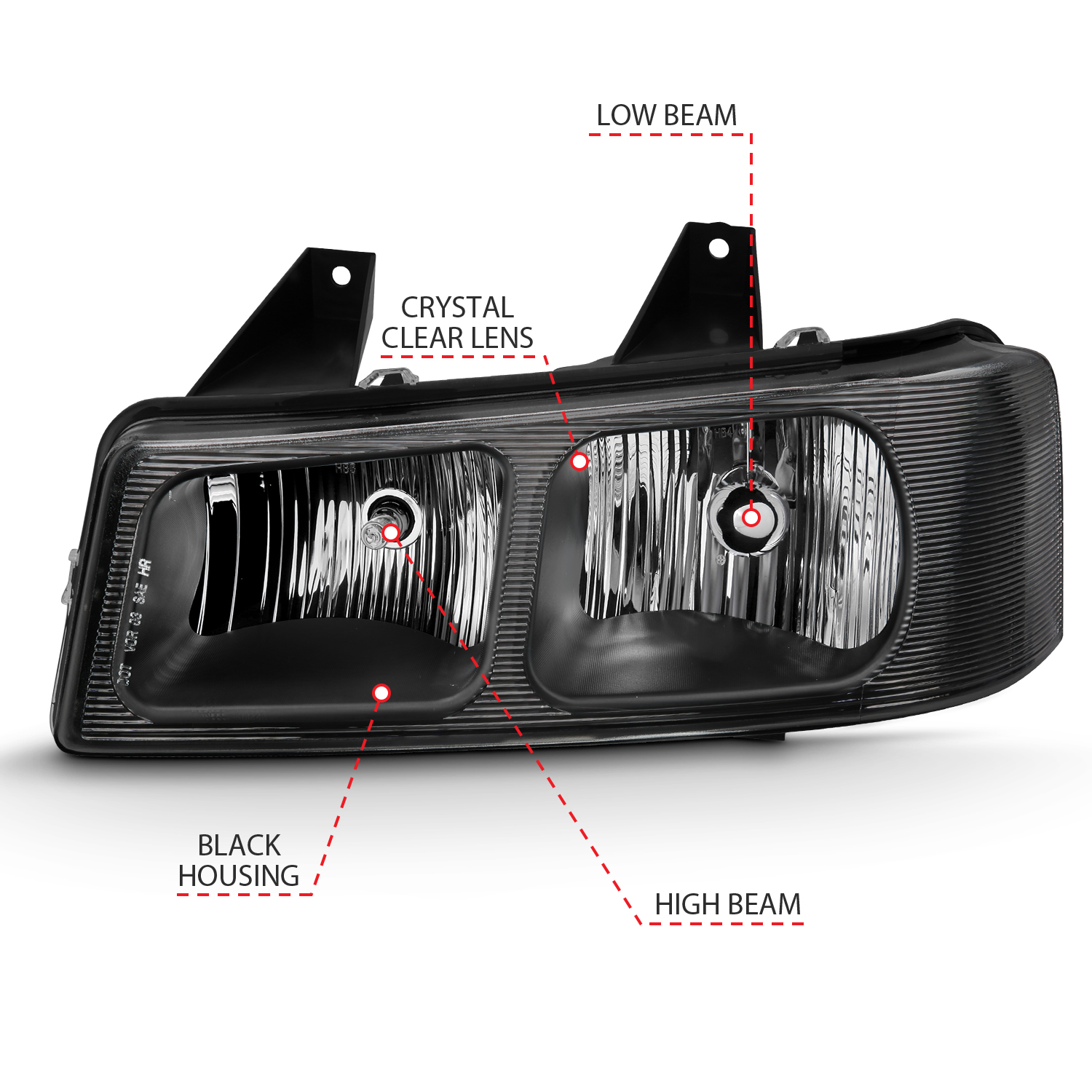 ANZO USA Crystal Headlights 111474