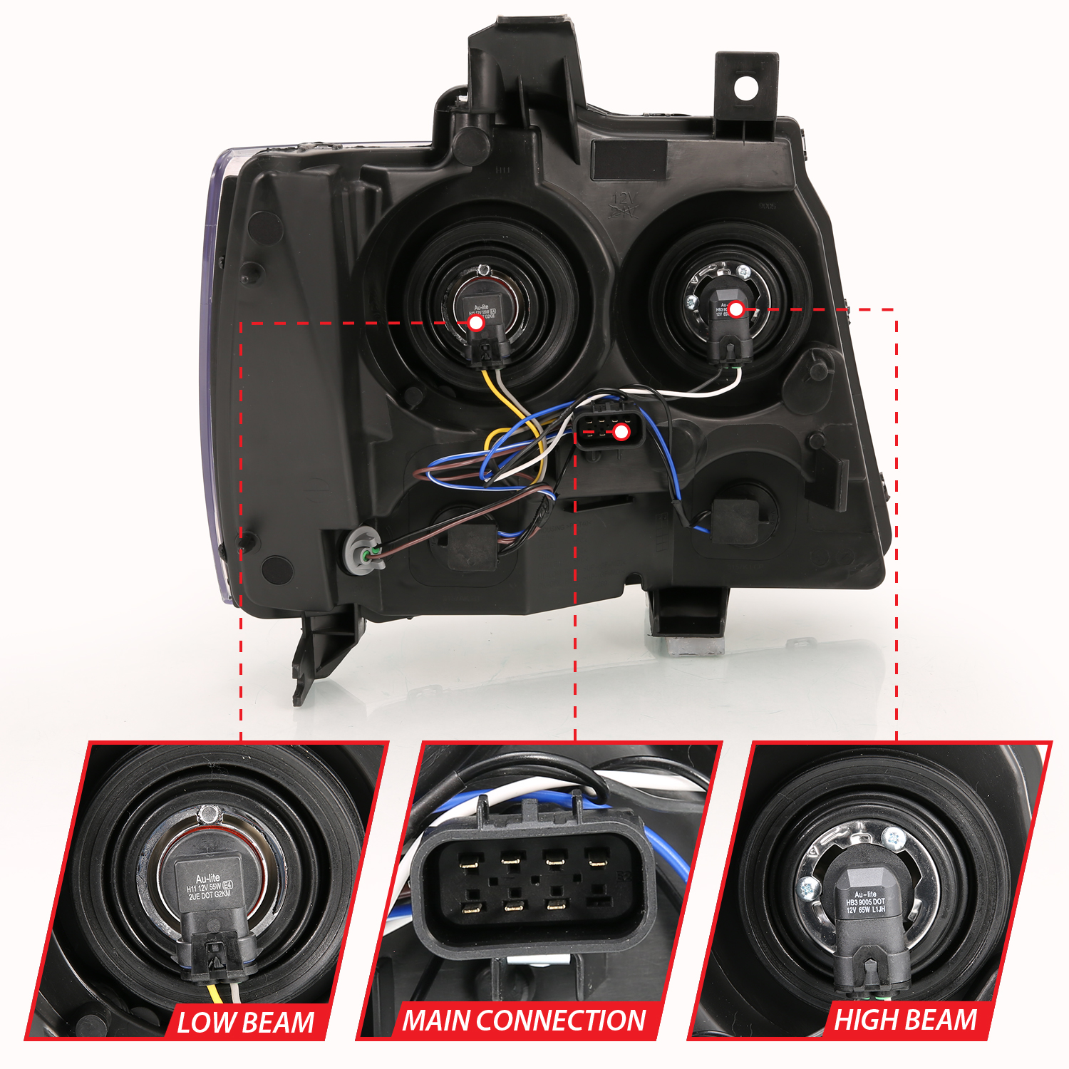 ANZO USA Crystal Headlights 111475