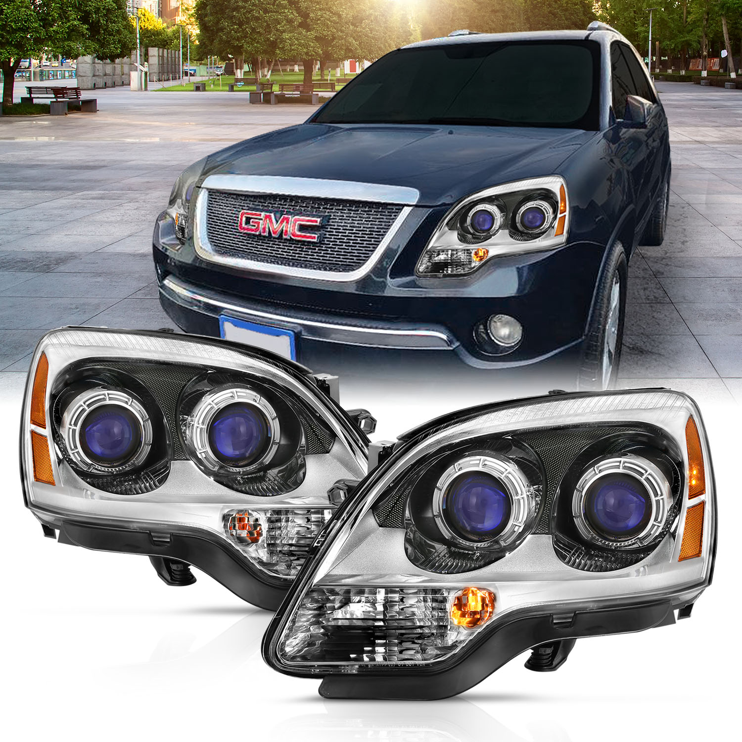 ANZO USA Crystal Headlights 111476
