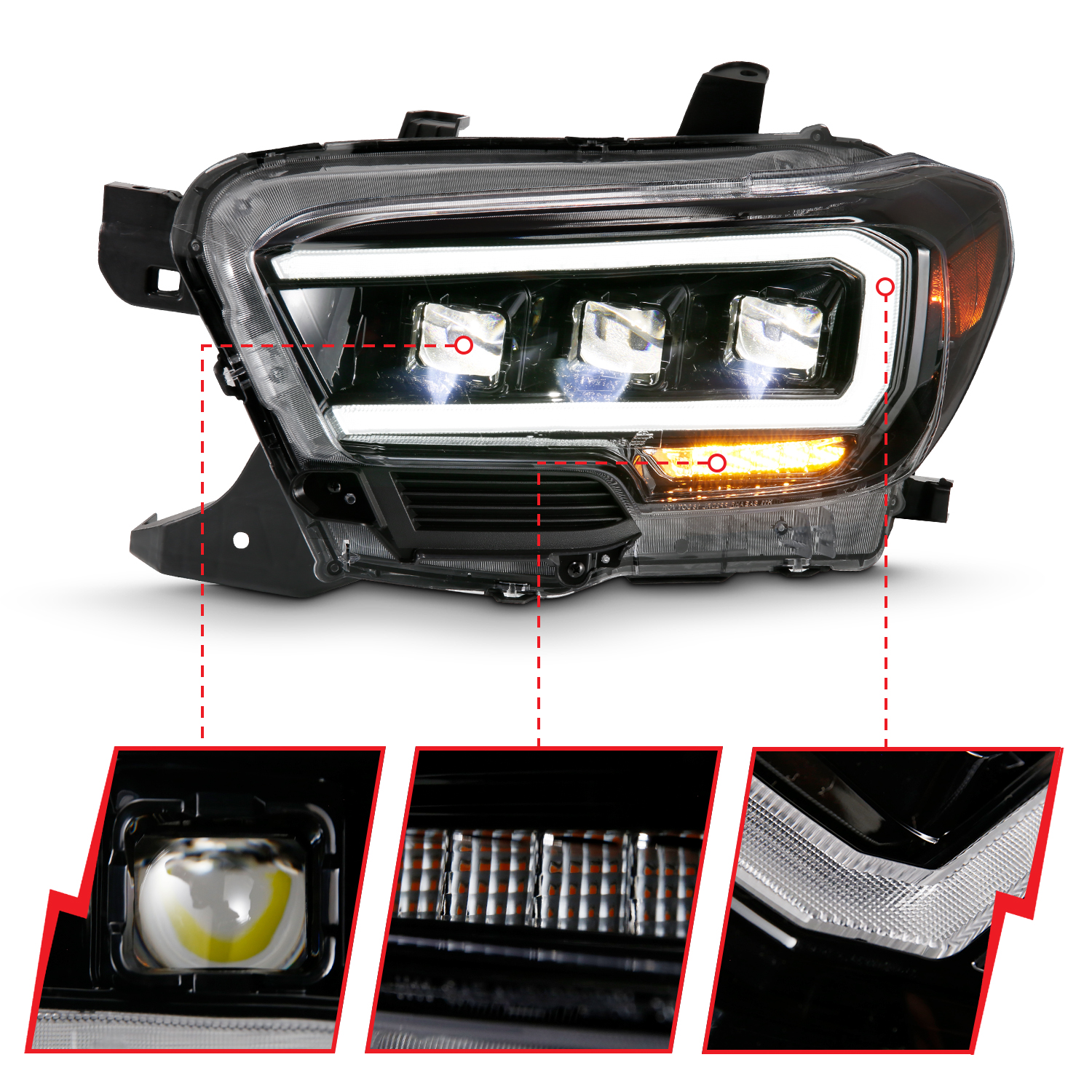 ANZO USA LED Projector Headlight 111496