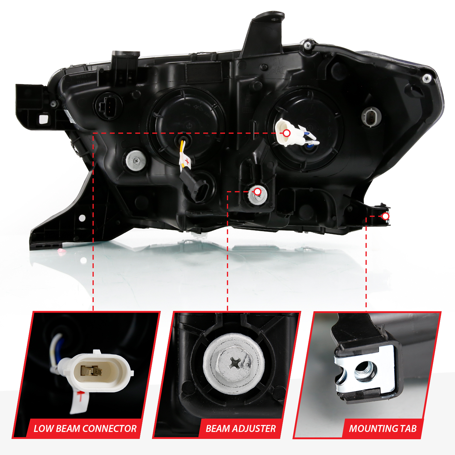 ANZO USA LED Projector Headlight 111496