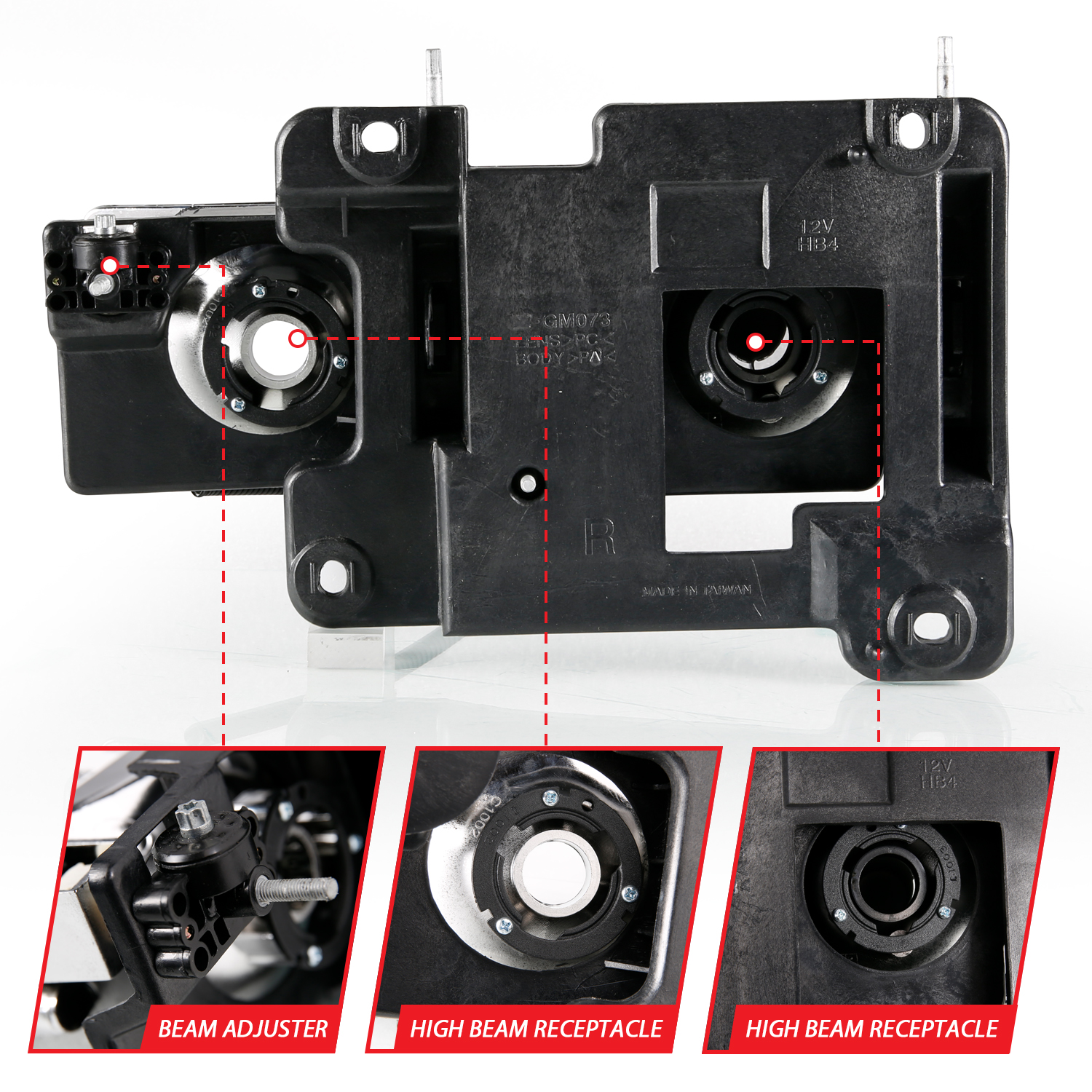 ANZO USA Crystal Headlight 111498