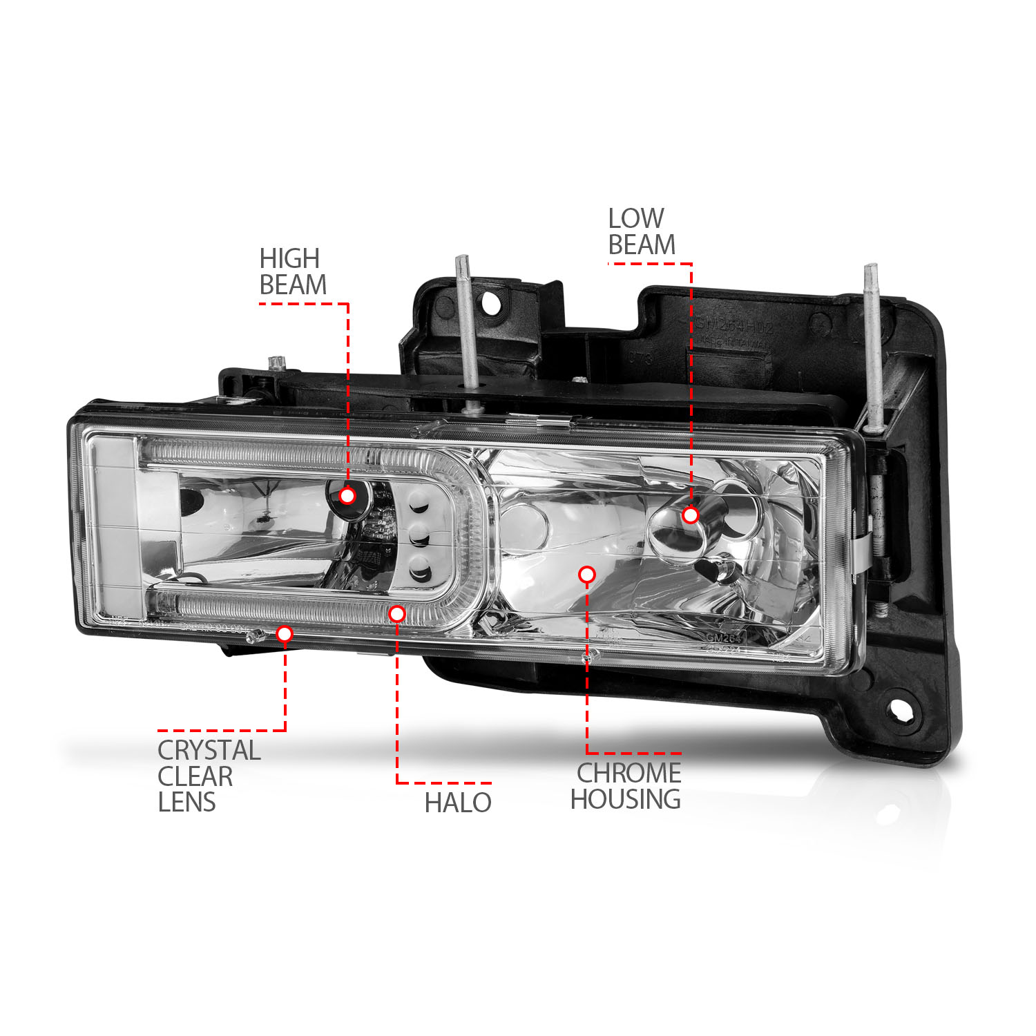 ANZO USA Crystal Headlight 111499