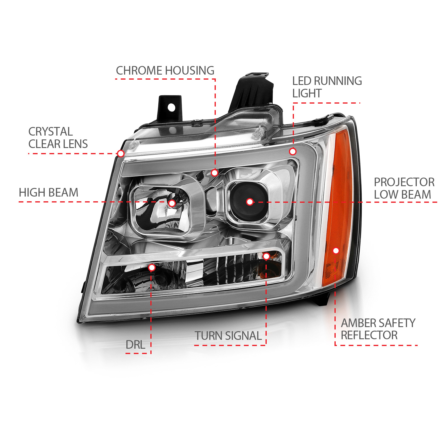 ANZO USA ANZO USA Projector Headlights 111403