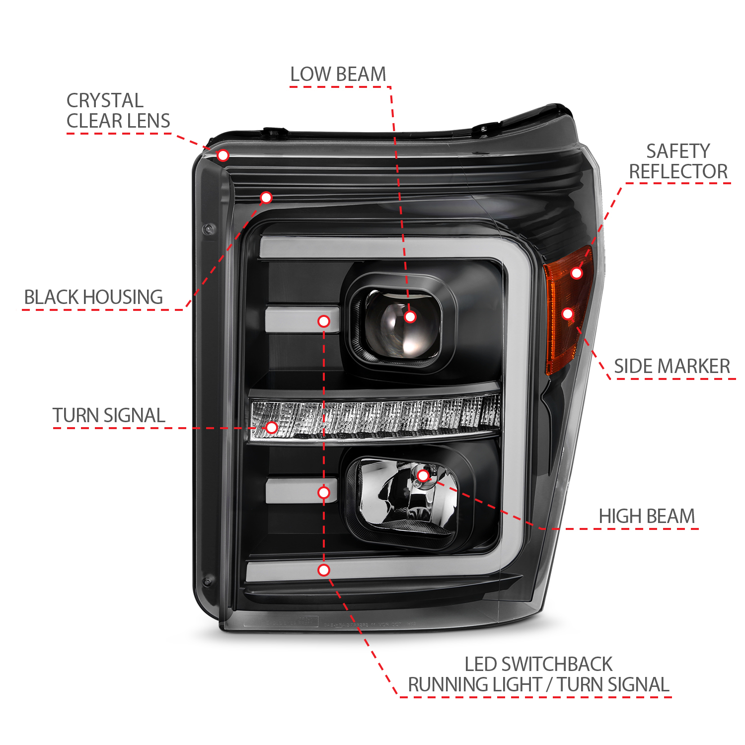 ANZO USA ANZO USA Projector Headlights 111406