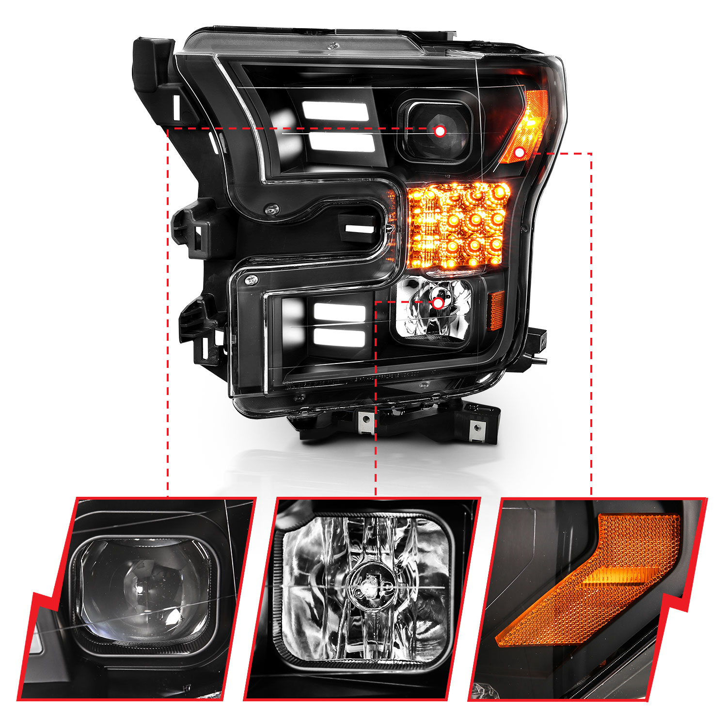 ANZO USA ANZO USA Projector Headlights 111408