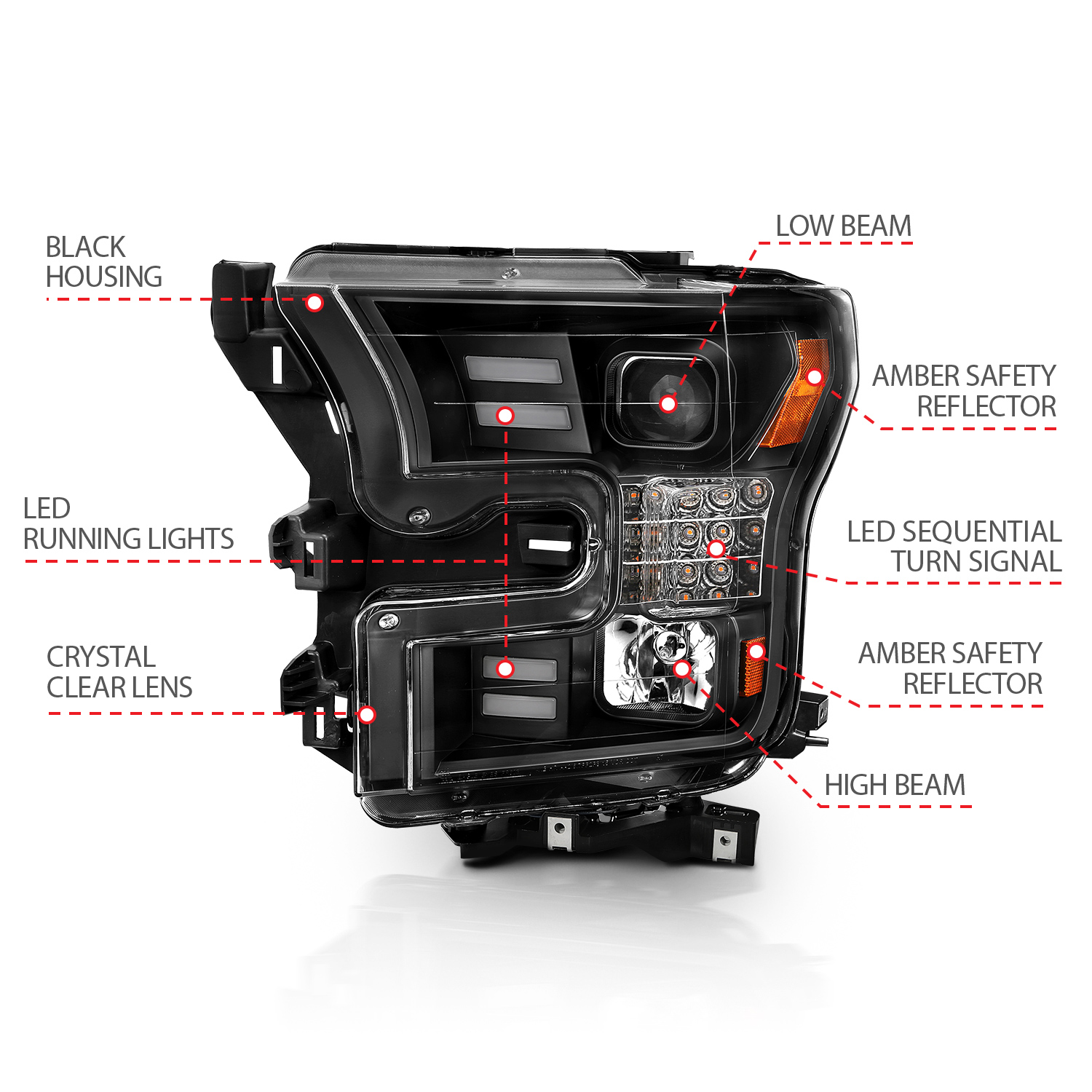 ANZO USA ANZO USA Projector Headlights 111408