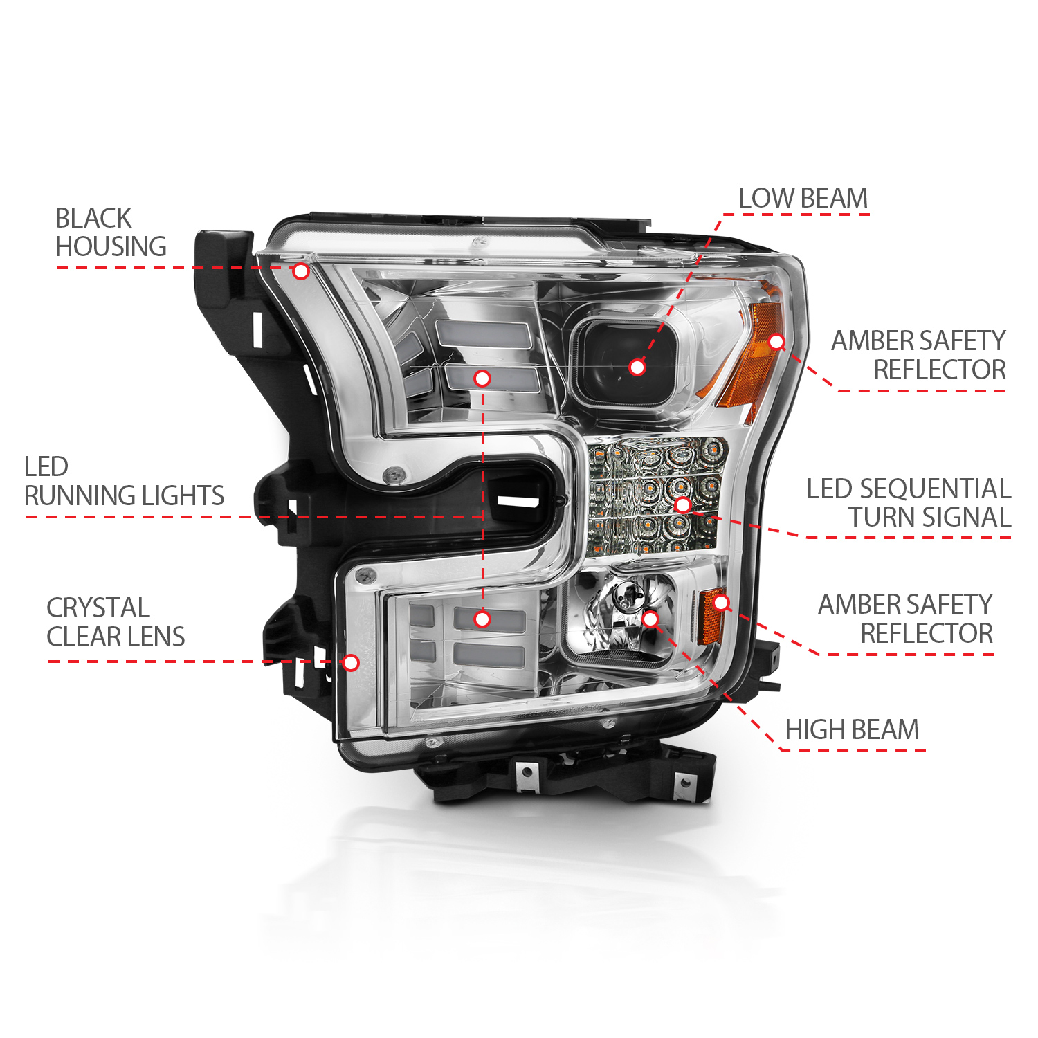 ANZO USA ANZO USA Projector Headlights 111409