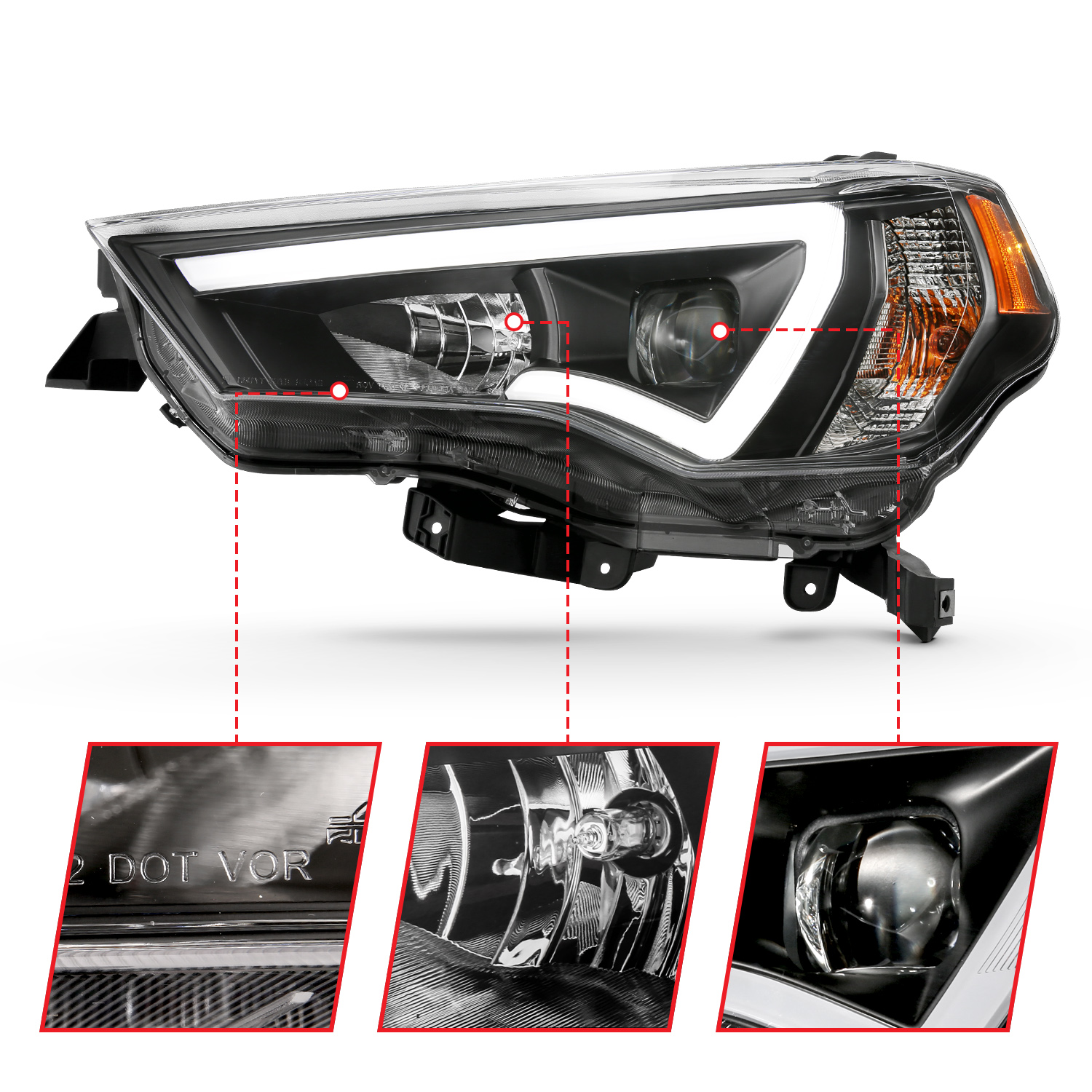 ANZO USA ANZO USA Projector Headlights 111416