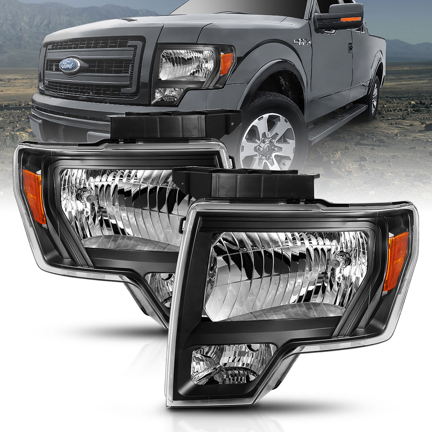 ANZO USA Crystal Headlights 111428