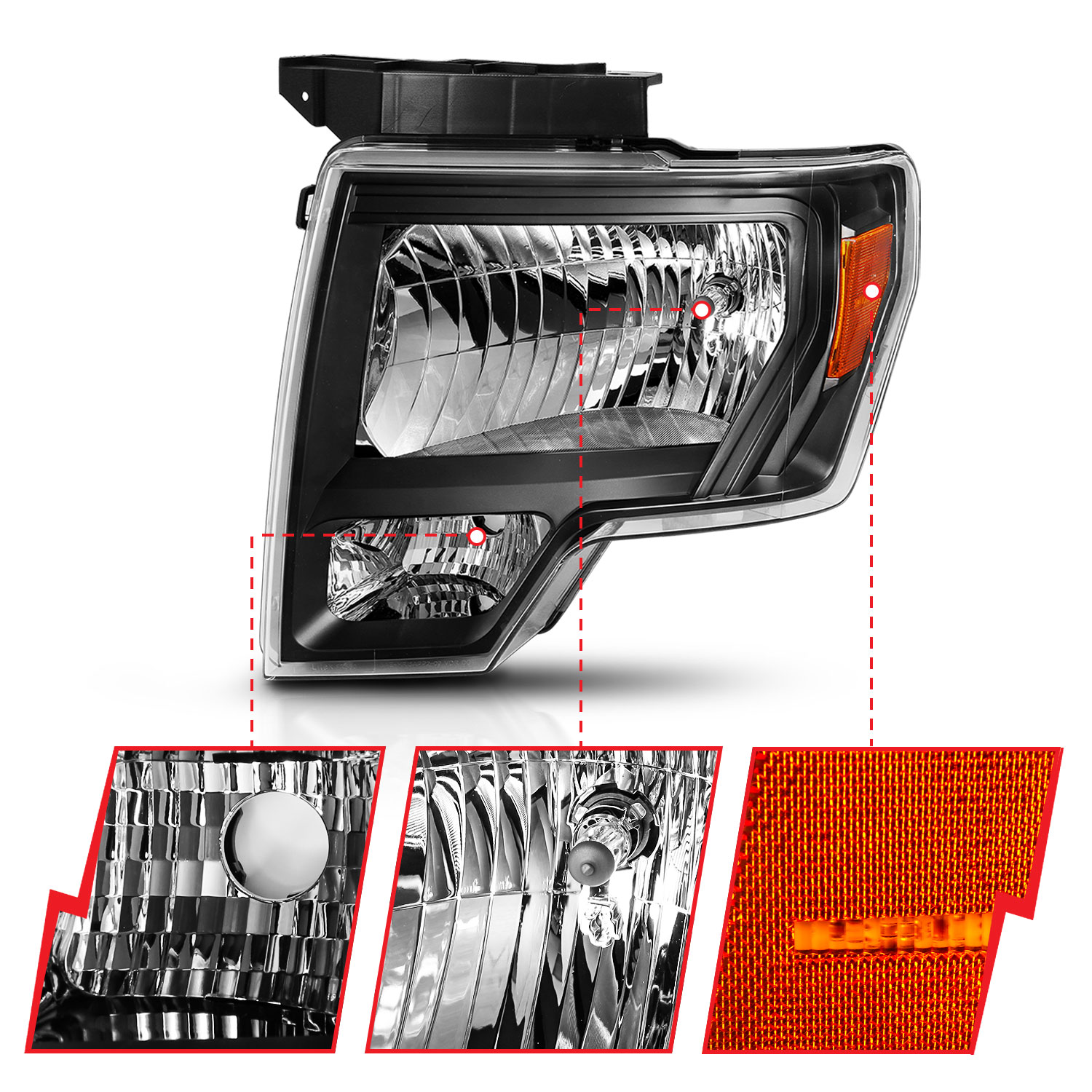ANZO USA Crystal Headlights 111428