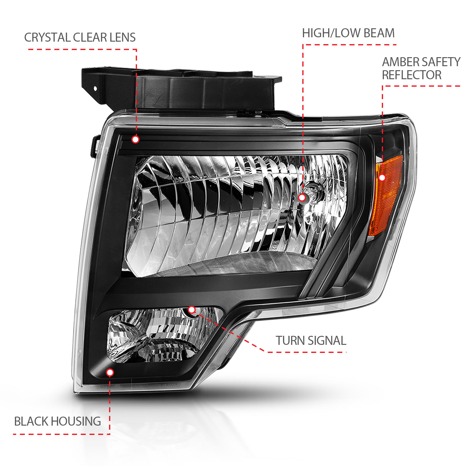 ANZO USA Crystal Headlights 111428
