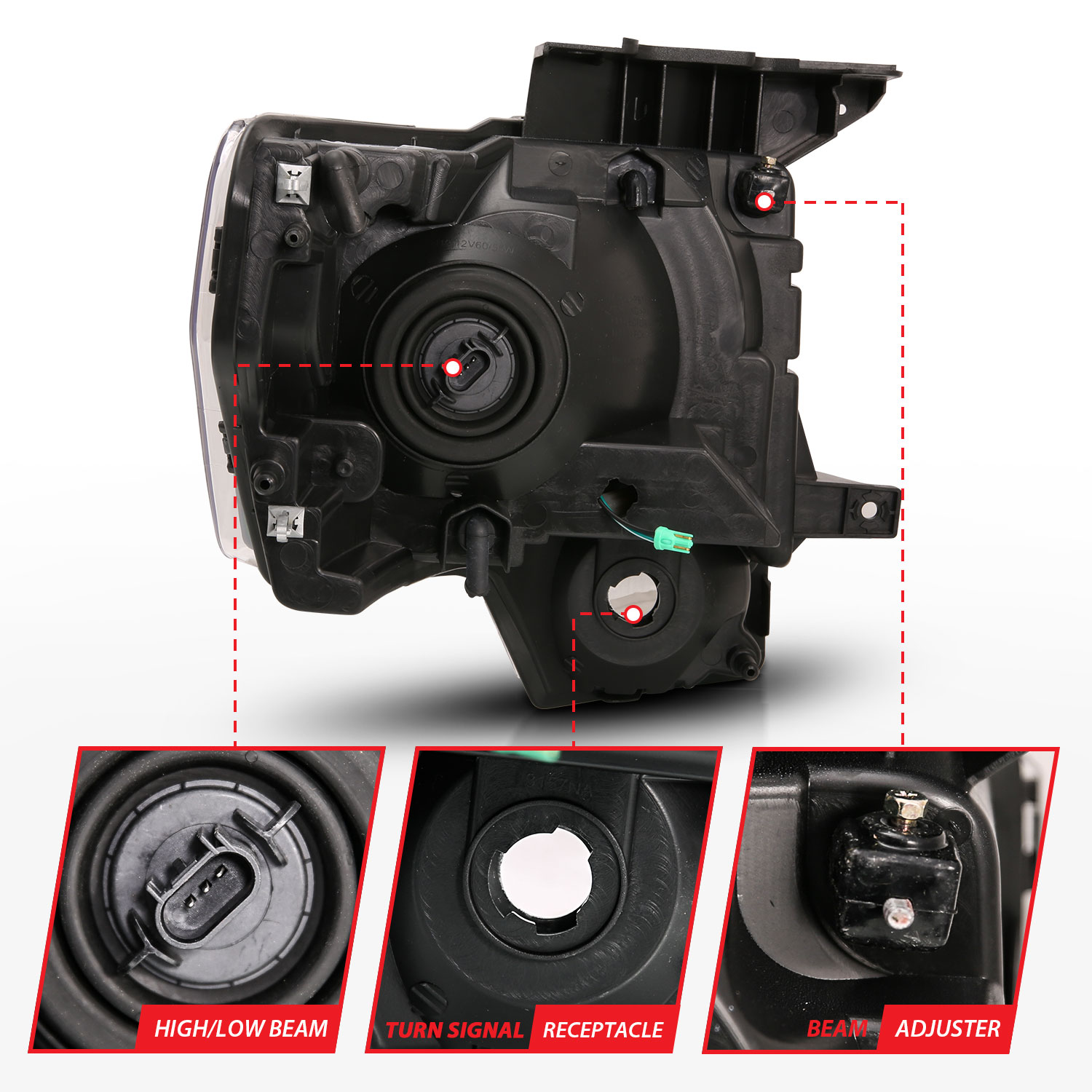 ANZO USA Crystal Headlights 111428