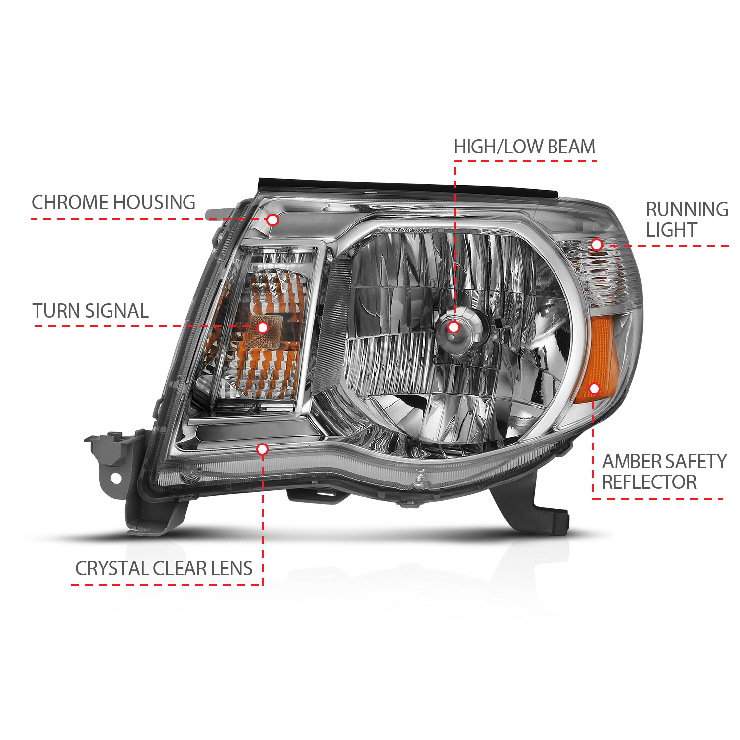 ANZO USA Crystal Headlights 111437
