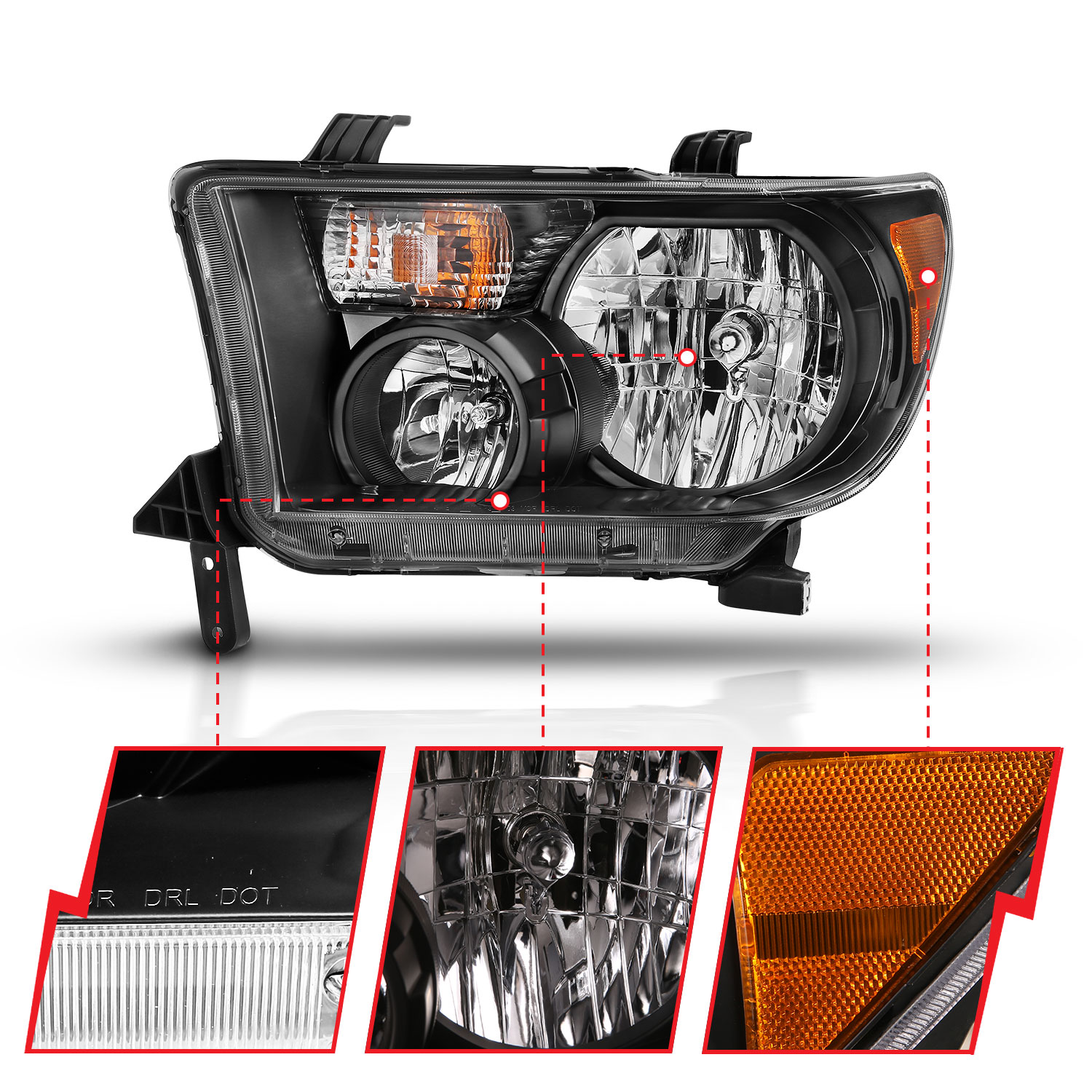 ANZO USA Crystal Headlights 111436