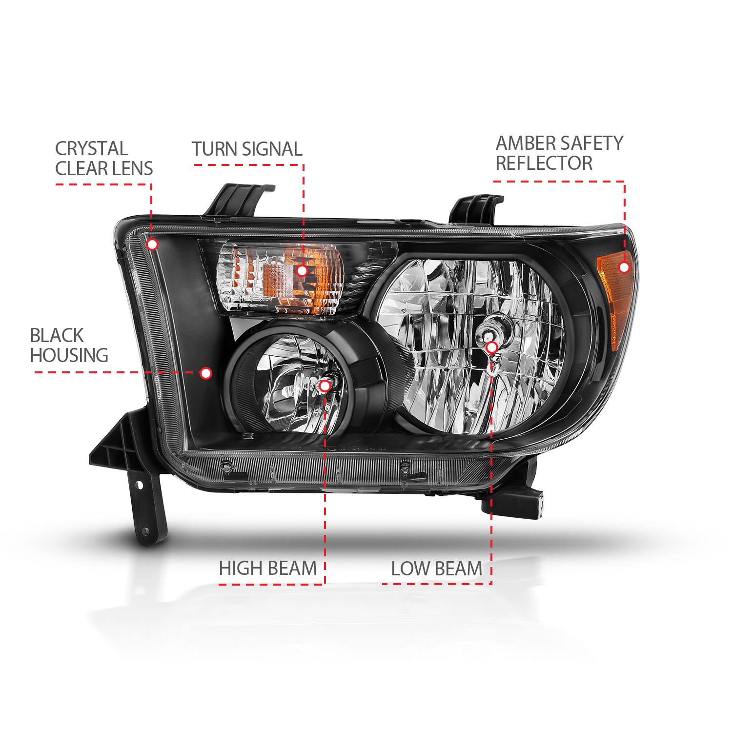 ANZO USA Crystal Headlights 111436