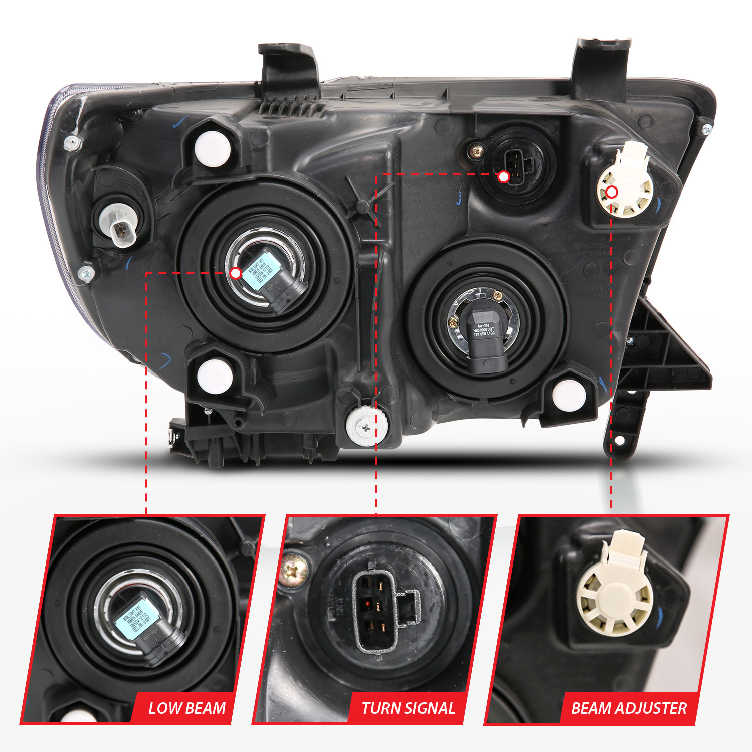 ANZO USA Crystal Headlights 111436