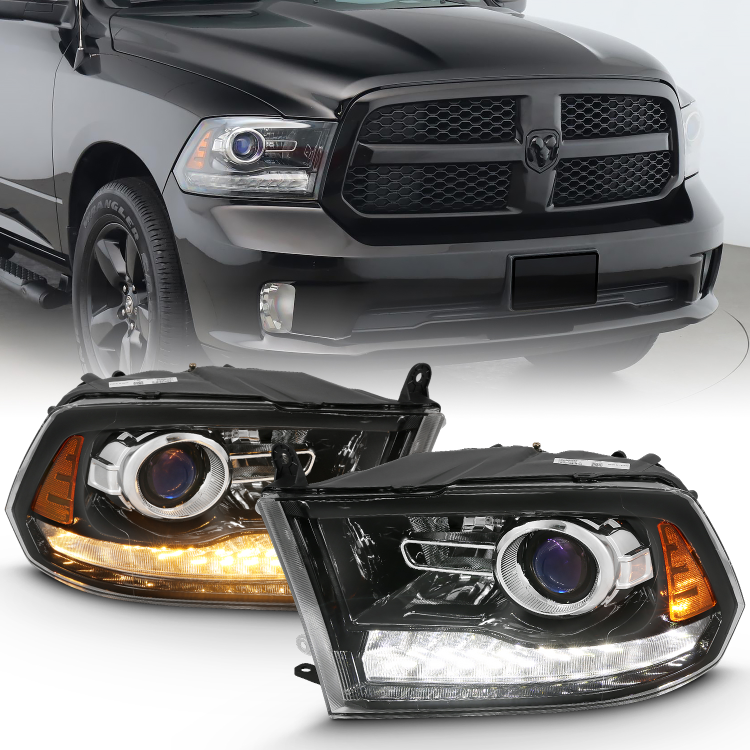 ANZO USA ANZO USA Projector Headlights W/ Halo 111439