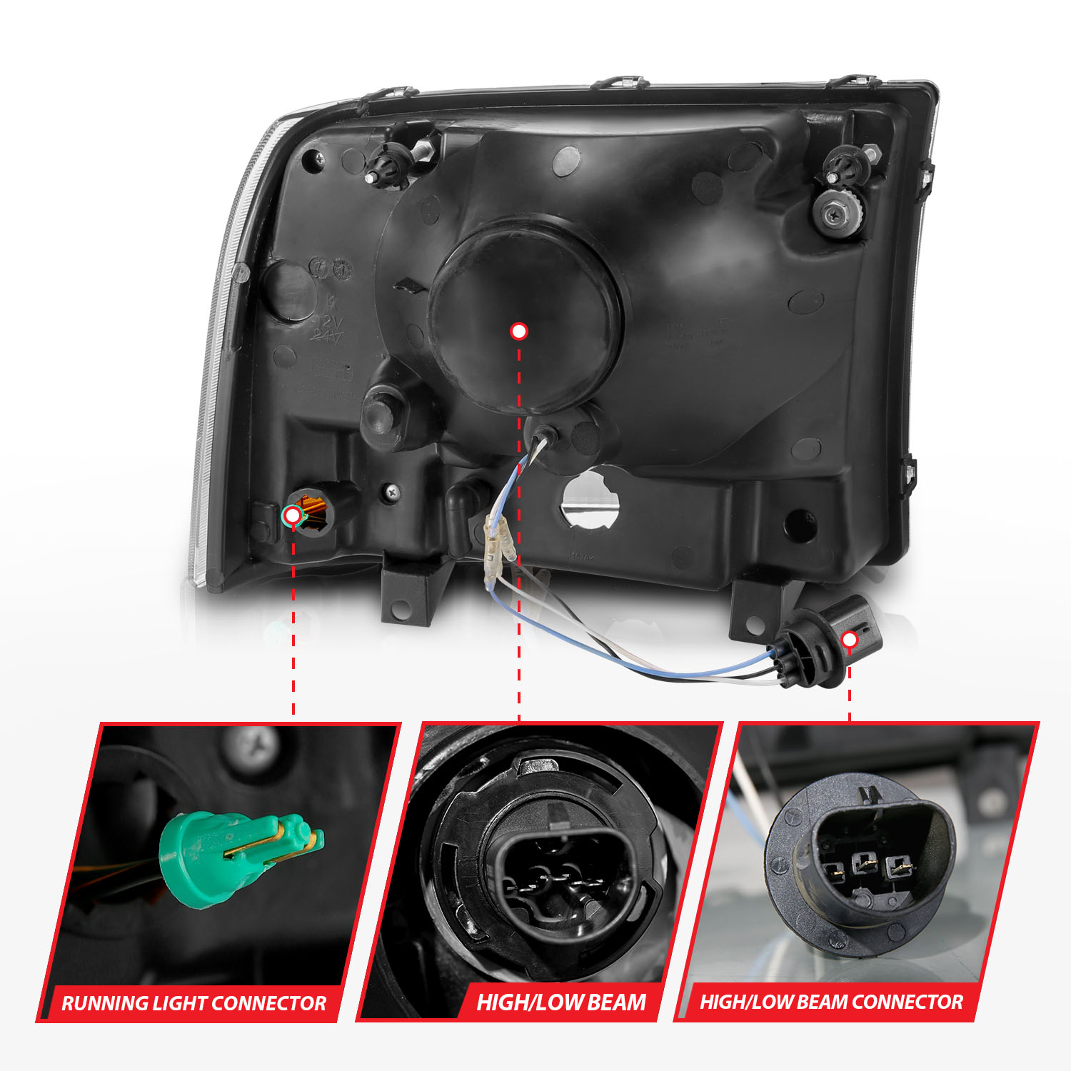 ANZO USA Crystal Headlight 111550