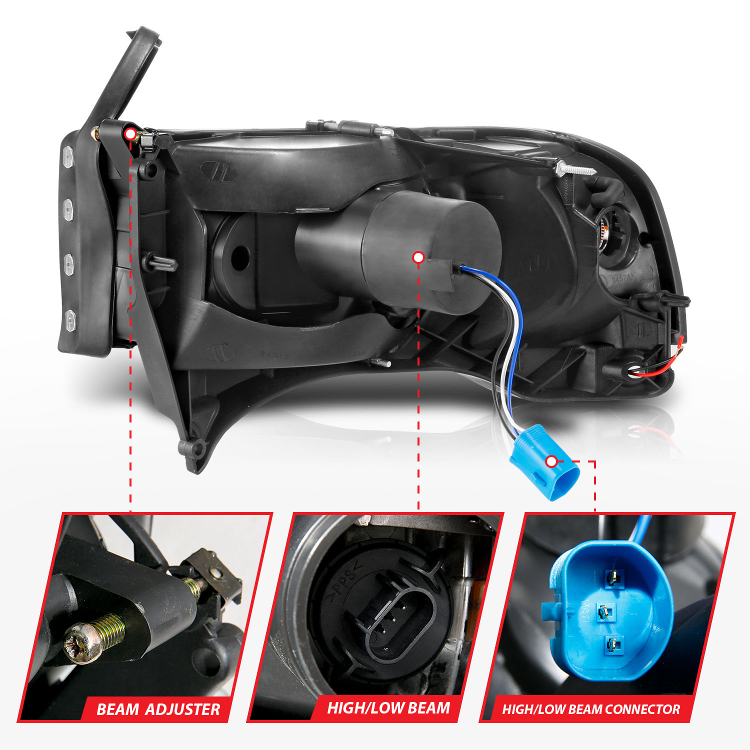 ANZO USA Crystal Headlight 111554