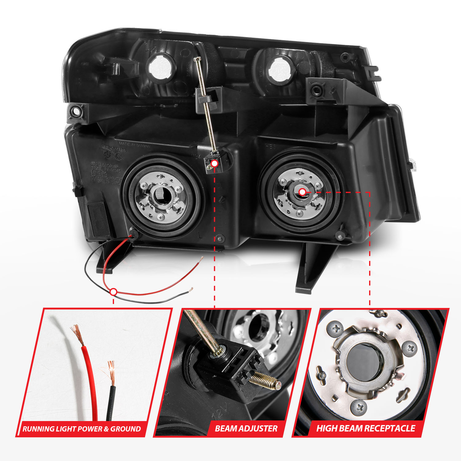 ANZO USA Crystal Headlight 111559