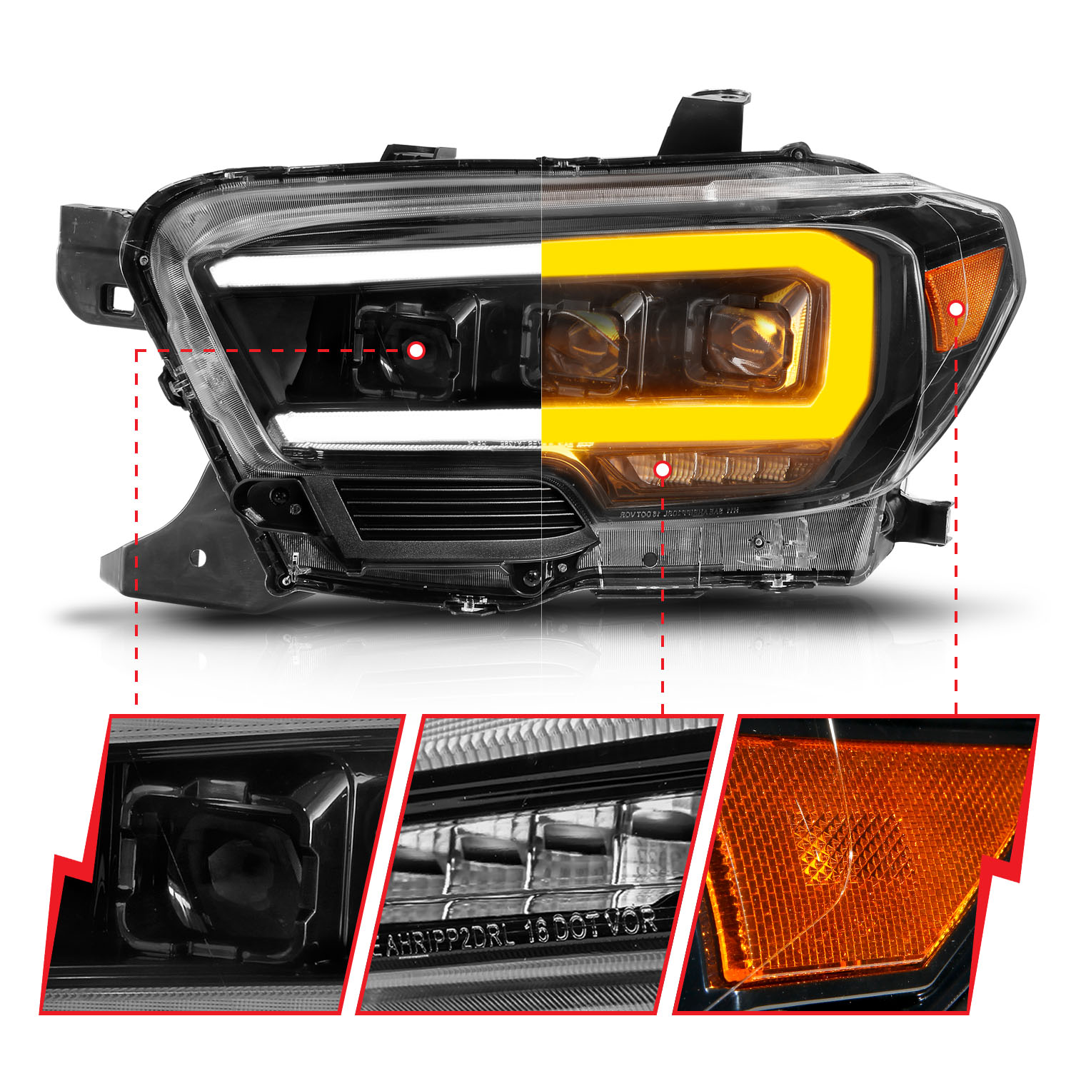 ANZO USA LED Projector Headlight 111563