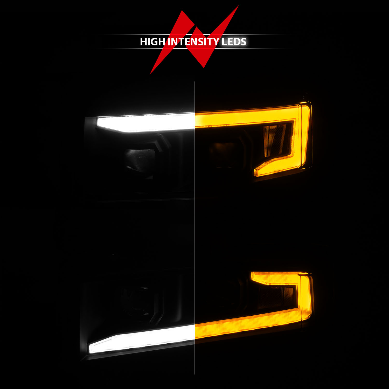 ANZO USA LED Projector Headlight 111566-L