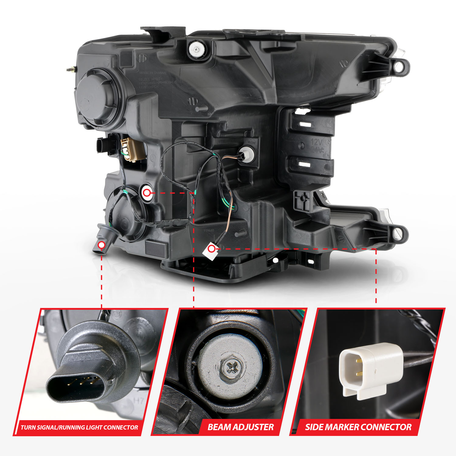 ANZO USA LED Projector Headlight 111570