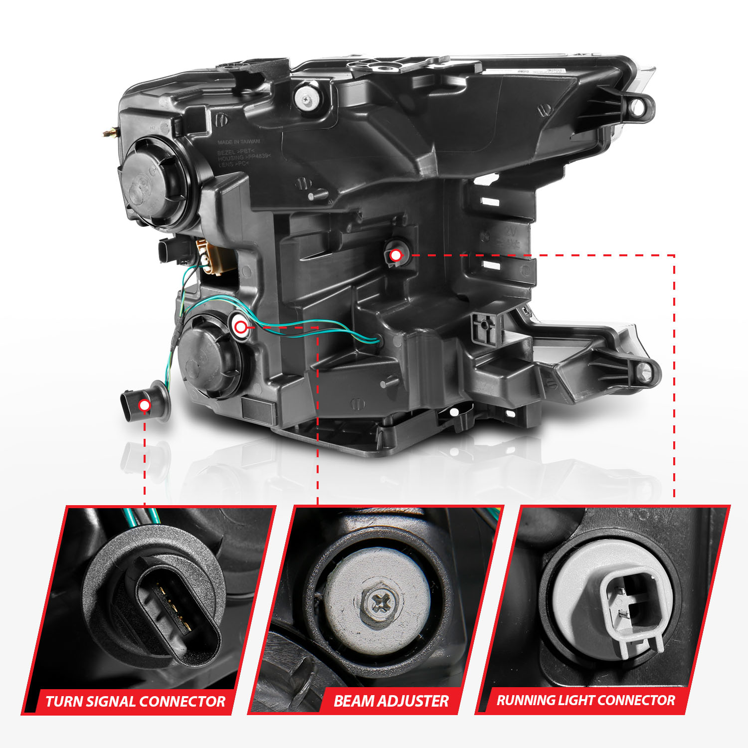 ANZO USA LED Projector Headlight 111571