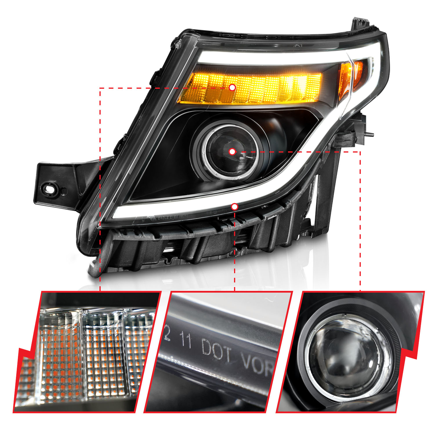 ANZO USA Projector Headlight 111575
