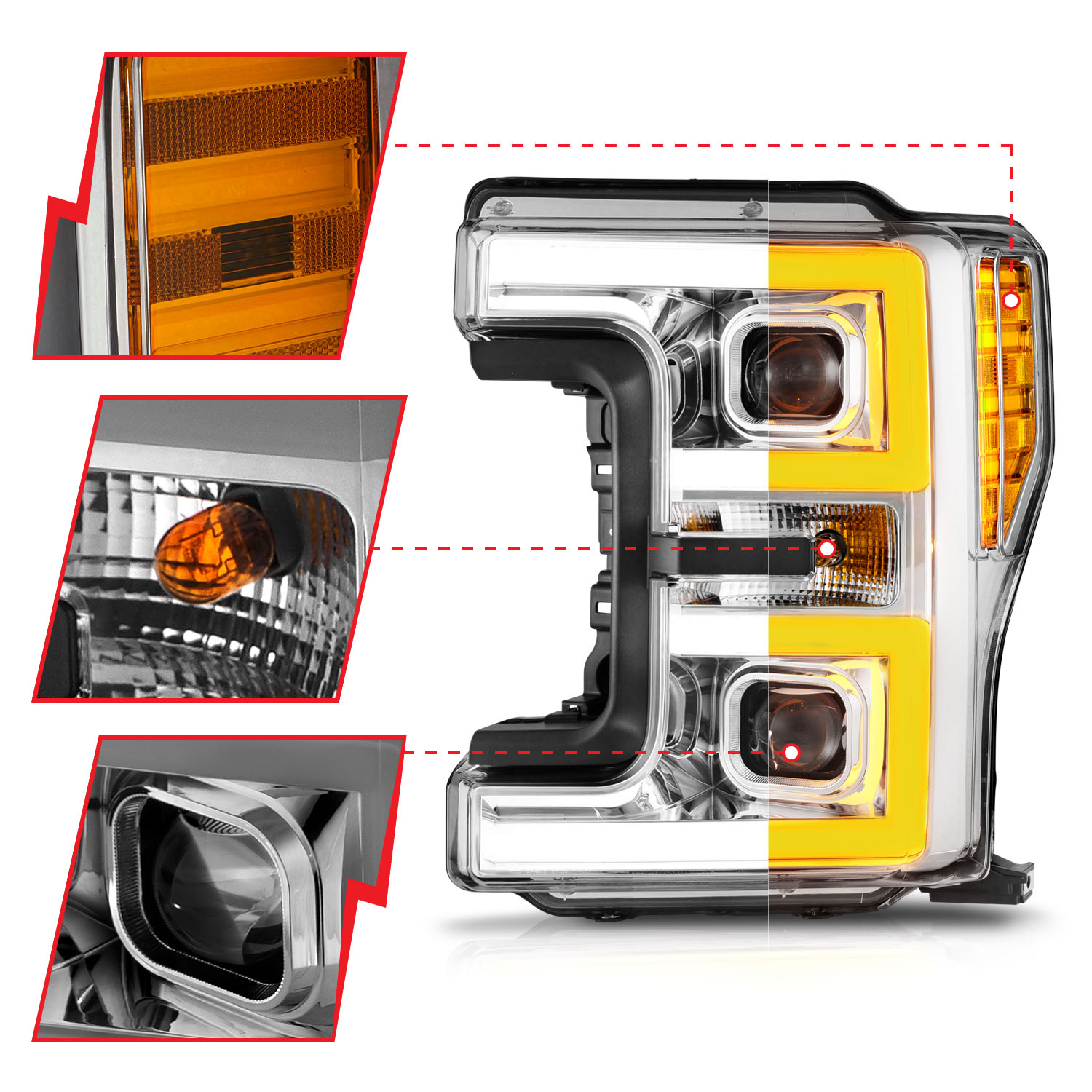 ANZO USA LED Projector Headlight 111578