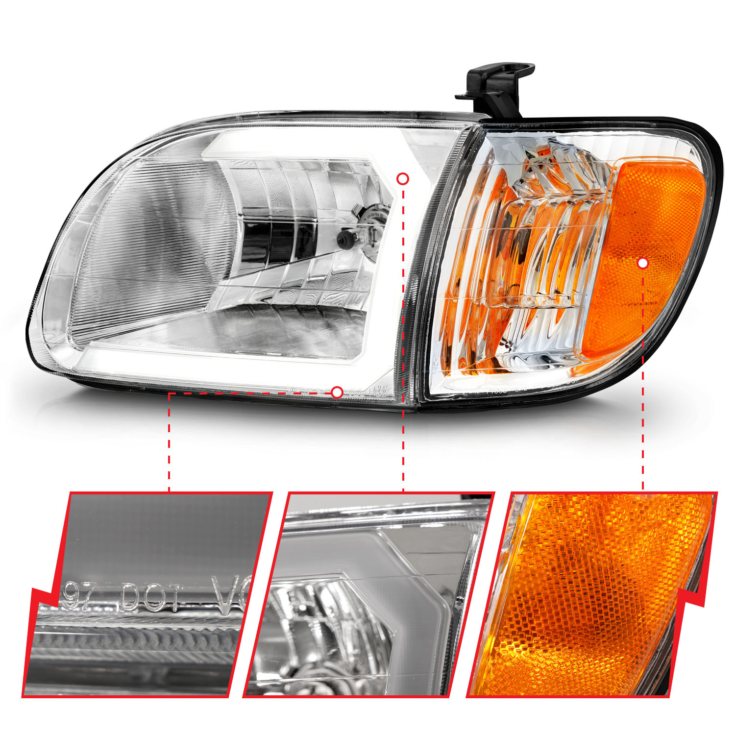 ANZO USA Crystal Headlight 111580